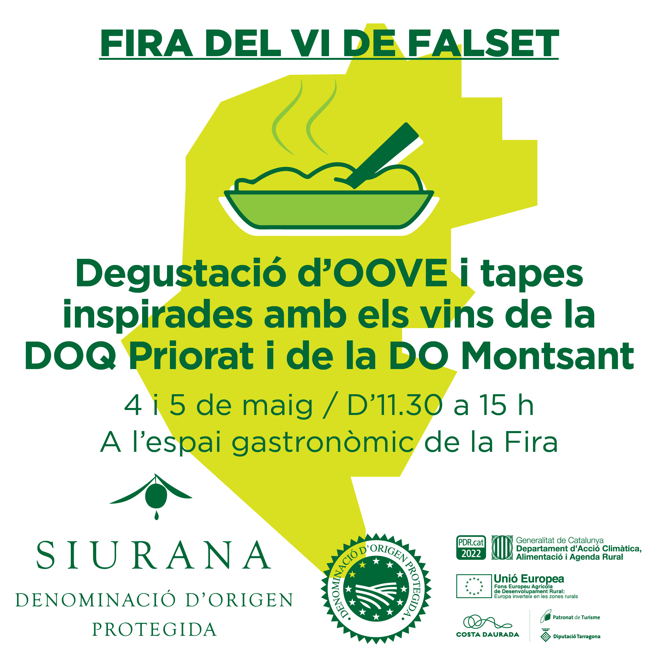 Degustación de OOVE y tapas inspiradas en los vinos de la DOCa Priorat y de la DO Montsant
